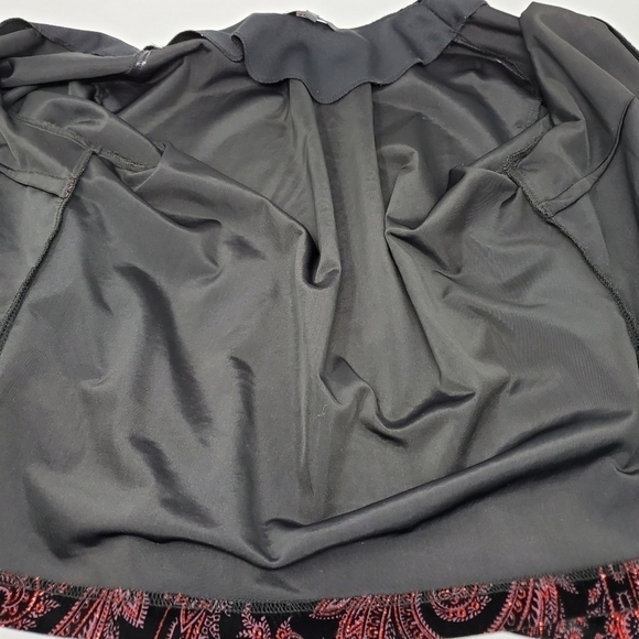 DRESS BARN COLLECTION BLACK VELVETEEN JACKET BLAZER RED GLITTER SPARKLE WOMEN 14 - Picture 10 of 14